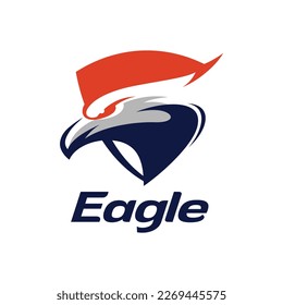vector head eagle shield logo