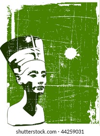 vector head of Nefertiti
