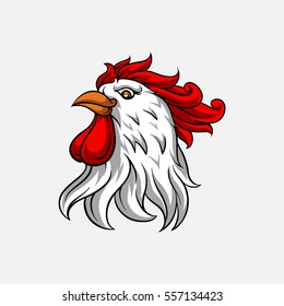 vector head rooster