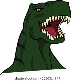 Vector head of T-rex - the notorious dinosaur.