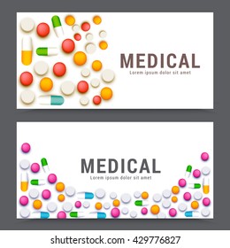 Vector header or banner for healthcare.