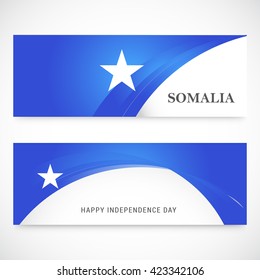 Vector header or banner of Somalia independence day.