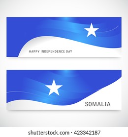 Vector header or banner of Somalia independence day.