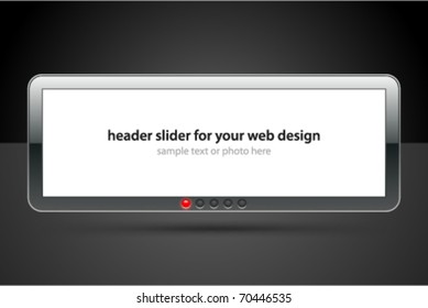 Vector header slider for your web design