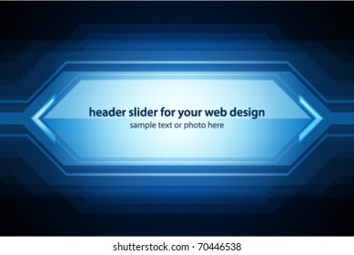 Vector header slider for your web design