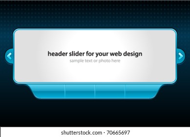 Vector header slider for your web design