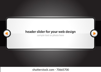 Vector header slider for your web design