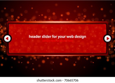 Vector header slider for your web design