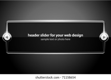 Vector header slider for your web design