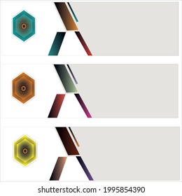 vector header template design for company. header banner icon illustration