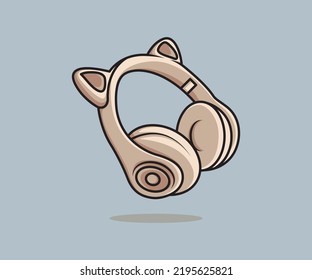 Vector 	
ilustración móvil de juegos de auriculares