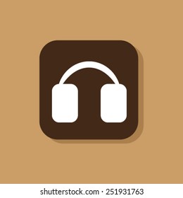 Vector headphone icons