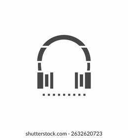 Vector. Headphone symbol. Icon symbol design template.