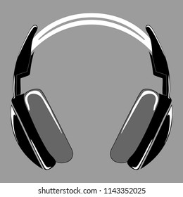 Vector headphones icon.