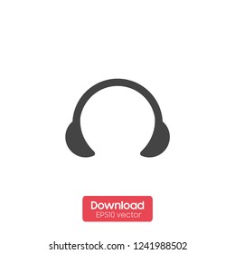 Vector headphones icon.