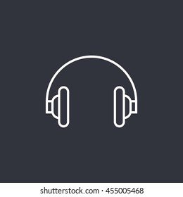 Vector headphones icon