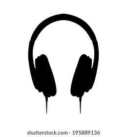 vector headphones icons