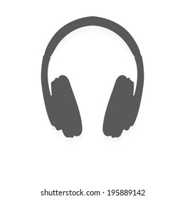 vector headphones icons