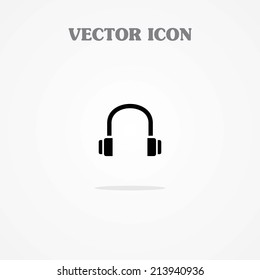 vector headphones icons