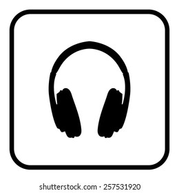vector headphones icons