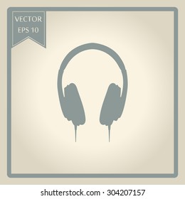 vector headphones icons 