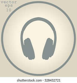vector headphones icons
