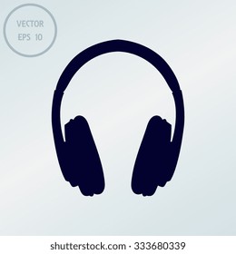 vector headphones icons