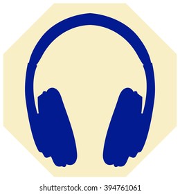 vector headphones icons