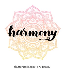 Vector health and beauty care logos or labels. Spa, yoga centers badges. Wellness signs. Hand drawn tags and elements set for organic cosmetics, natural products with mandala oriental background.