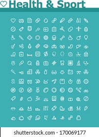 Vector Health Care And Sport Icon Set