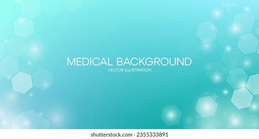 vector healthcare and medical science, Futuristic background, Abstract geometric medical cross shape medicine and science concept background