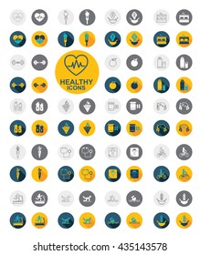 Vector healthy icon set design 2