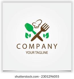 Vector healthy restaurant logo design vector illustration logo premium elegant template vector eps 10