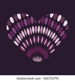 Vector heart abstract background love. Vector heart abstract background love. Red and purple color. Valentines day and wedding
