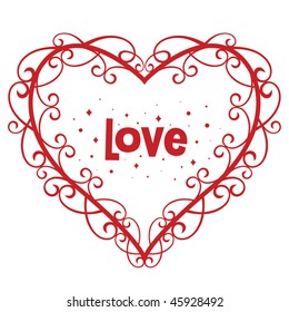 Vector Heart Background