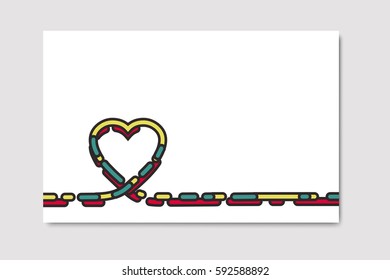 Vector heart  background. 