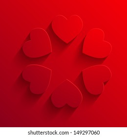 Vector heart background. Eps10