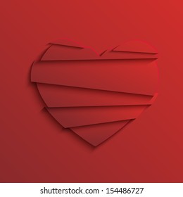 Vector heart background. Eps10