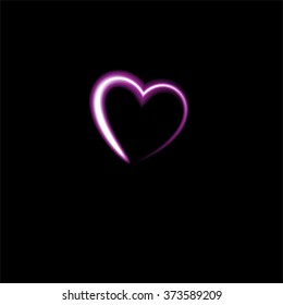 Vector heart  background  happy lowe valentines day