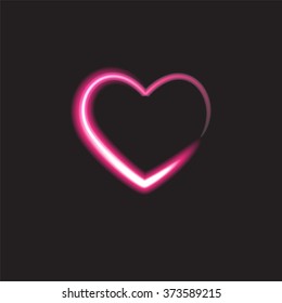 Vector heart  background  happy lowe valentines day