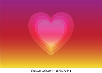 vector of heart background. look so classic and beautiful