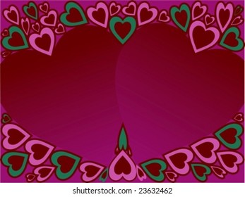 Vector heart background for valentine, wedding, anniversary,...