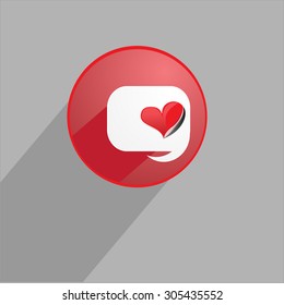 Vector Heart Background  Valentines Day