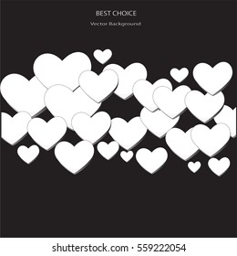 vector heart bakcground valentines day .
