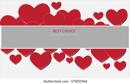 vector heart bakcground valentines day .