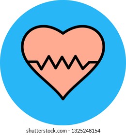 Vector Heart Beat Icon