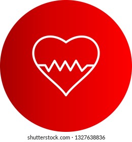 Vector Heart Beat Icon
