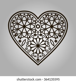 Vector heart. Beautiful design element