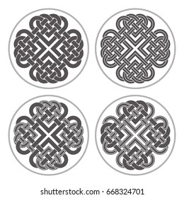 Vector heart celtic cross. Ethnic ornament Geometric design T-shirt print Vector illustration