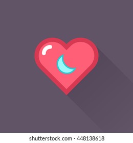 Vector Heart & conceptual icon